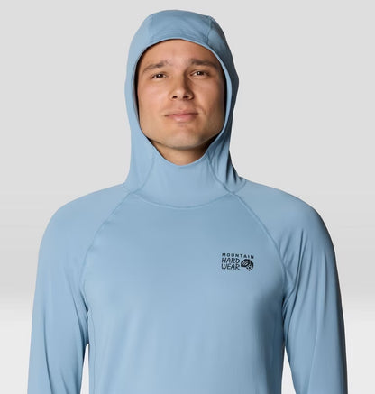 Crater Lake Long Sleeve Hoody M in blue with UPF 50+, moisture-wicking, and quick drying