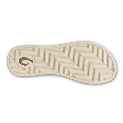 Uiki W sandal sole in beige with non-marking wet grip rubber by OLUKAI at HCO Fredericksburg