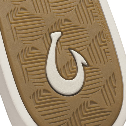 Kahakai W sneaker sole in white and gray with geometric tread by OLUKAI, Women's Shoes collection