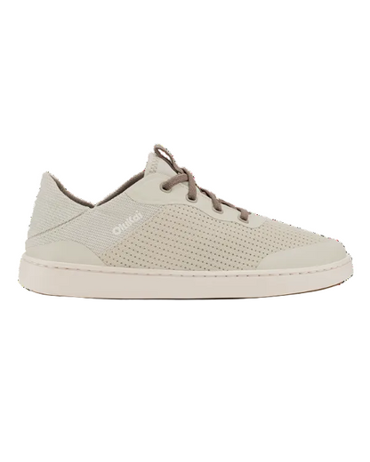 Kahakai W casual sneaker in white and gray with breathable mesh, by OLUKAI, women's shoes collection