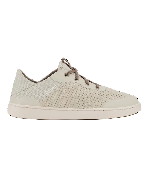 Kahakai W white geometric sneaker-style slip-on with breathable design by OLUKAI, women's shoes HCO
