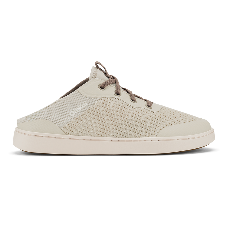 Kahakai W slip-on sneaker in white and gray with breathable mesh by OLUKAI, Women's Shoes collection