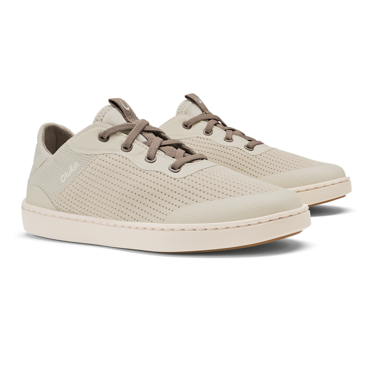 Kahakai W casual sneaker in beige and cream with breathable perforated upper, by OLUKAI, Women's Shoes