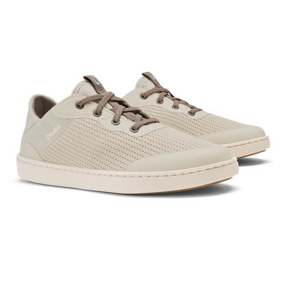 Kahakai W casual sneaker in beige and cream with breathable perforated upper, by OLUKAI, Women's Shoes