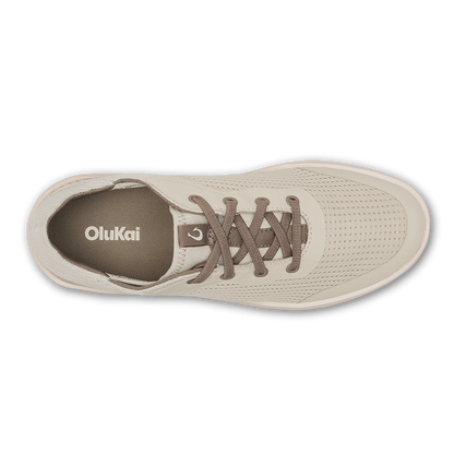 Kahakai W casual slip-on sneaker in beige and gray with breathable mesh by OLUKAI, Women's Shoes