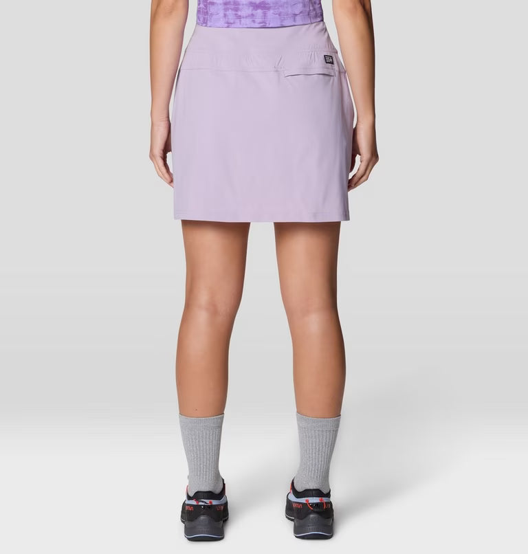 Dynama Skort in purple with stretchable, quick-dry, water-resistant fabric by MOUNTAIN HARDWEAR