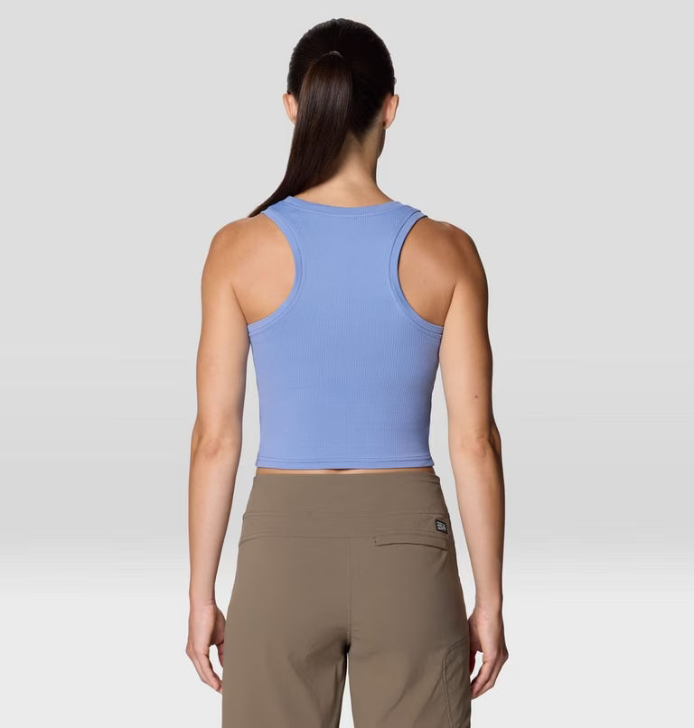 Peak Knit Tank W in blue with moisture-wicking, ultra-soft fabric by MOUNTAIN HARDWEAR