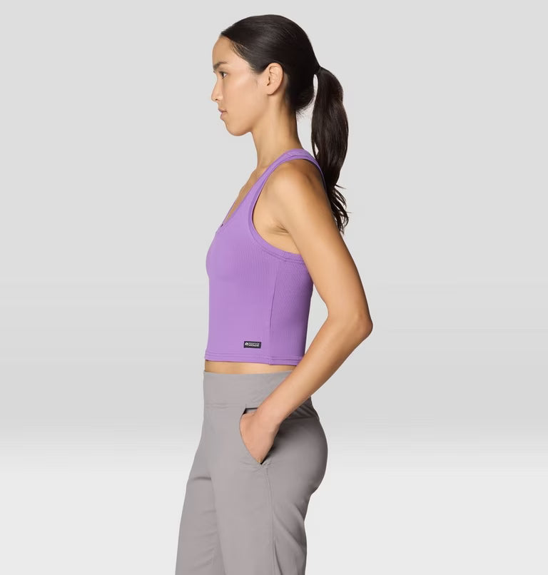 Peak Knit Tank W in purple with ultra-soft, moisture-wicking fabric by MOUNTAIN HARDWEAR