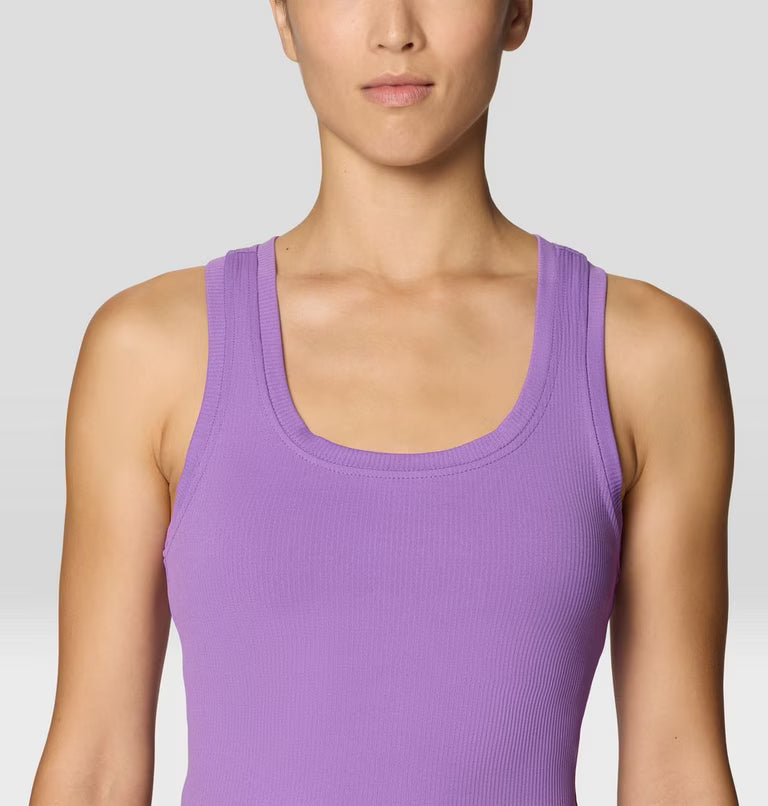 Peak Knit Tank W in purple with ultra-soft, moisture-wicking fabric by MOUNTAIN HARDWEAR