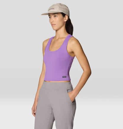 Peak Knit Tank W in purple with moisture-wicking, ultra-soft fabric by MOUNTAIN HARDWEAR