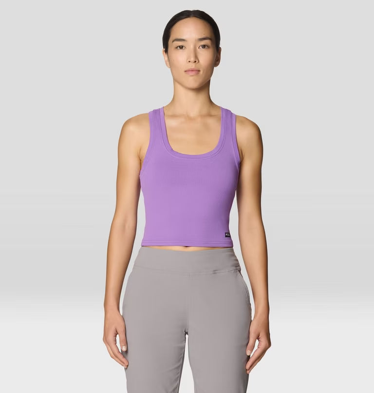 Peak Knit Tank W in purple with ultra-soft, moisture-wicking fabric by MOUNTAIN HARDWEAR