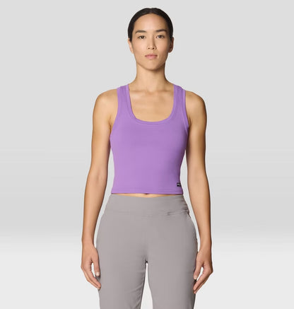 Peak Knit Tank W in purple with ultra-soft, moisture-wicking fabric by MOUNTAIN HARDWEAR