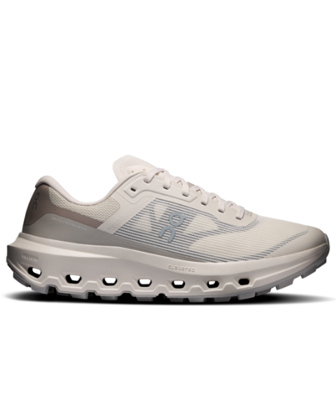Cloudvista 3 W - Pearl/Cinder by ON RUNNING, cushioned white outdoor women's shoe at HCO