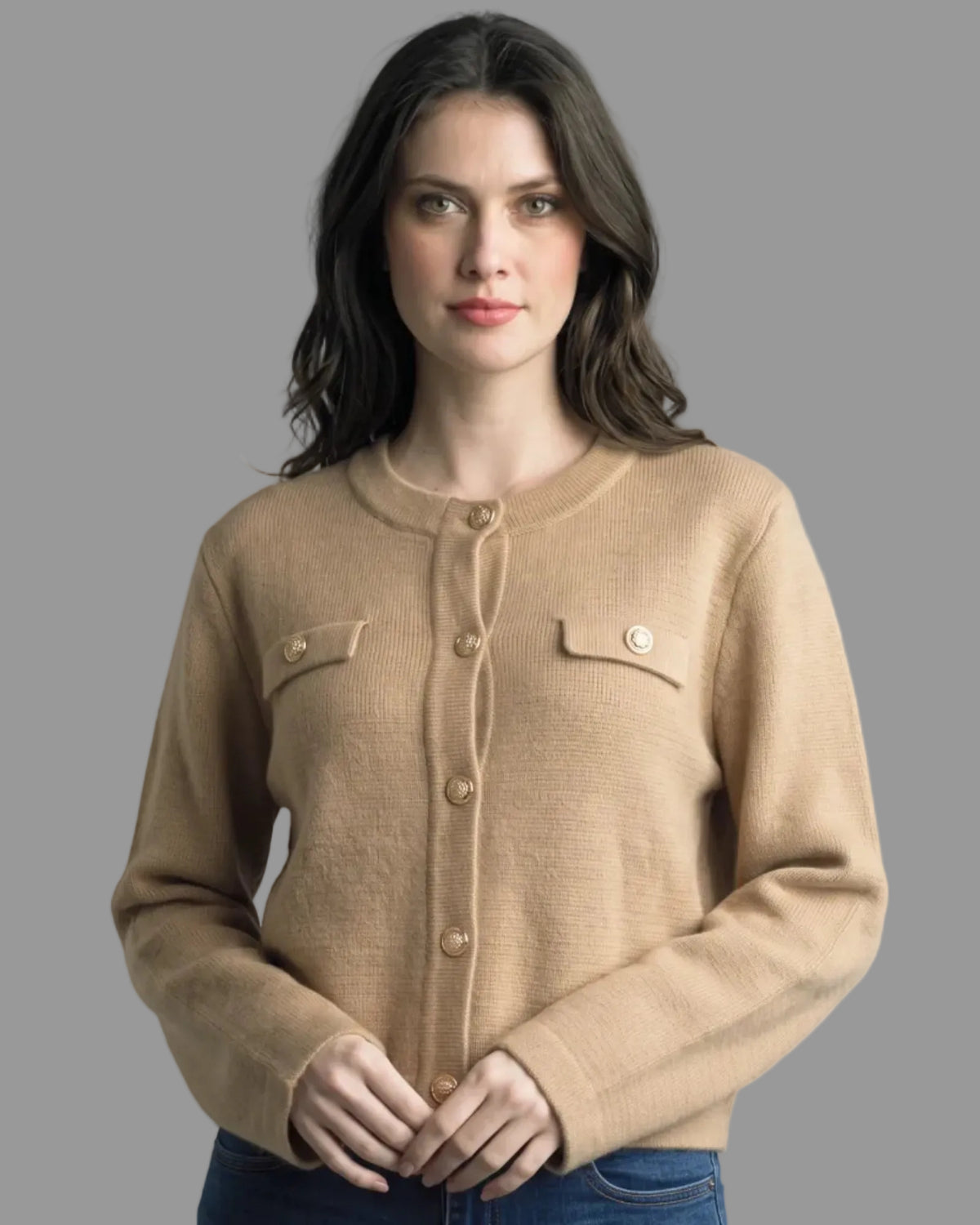 Button Up Jacket - Camel