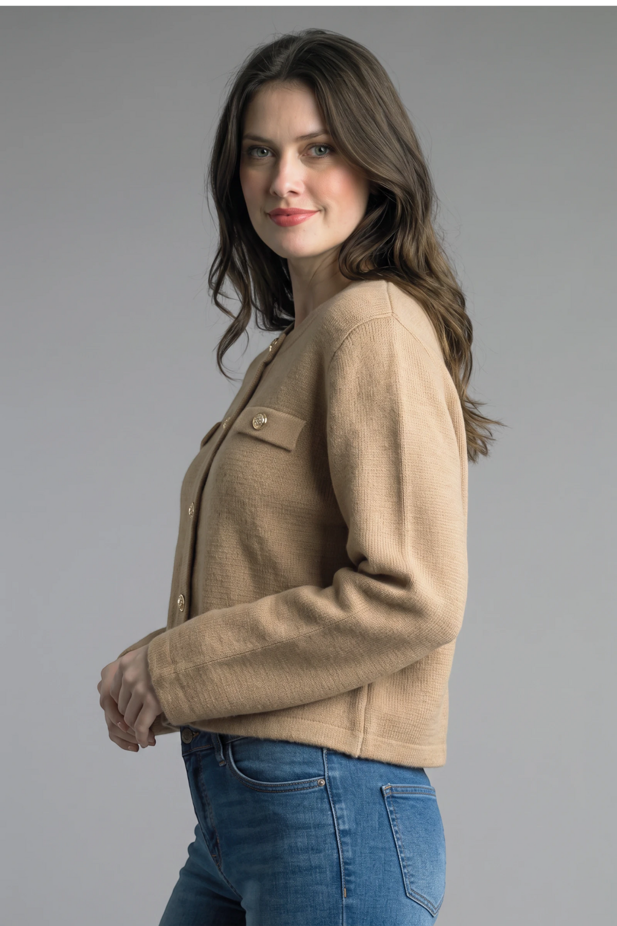 Button Up Jacket - Camel