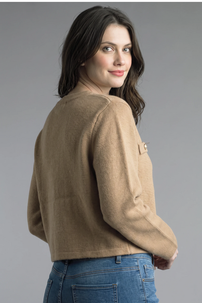 Button Up Jacket - Camel