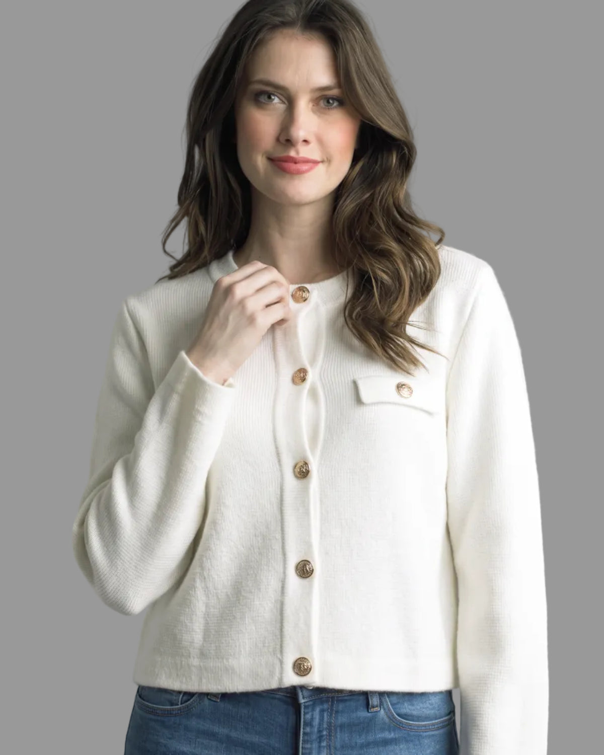 Button Up Jacket - Ivory