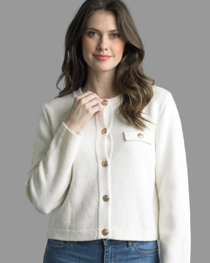 Button Up Jacket - Ivory