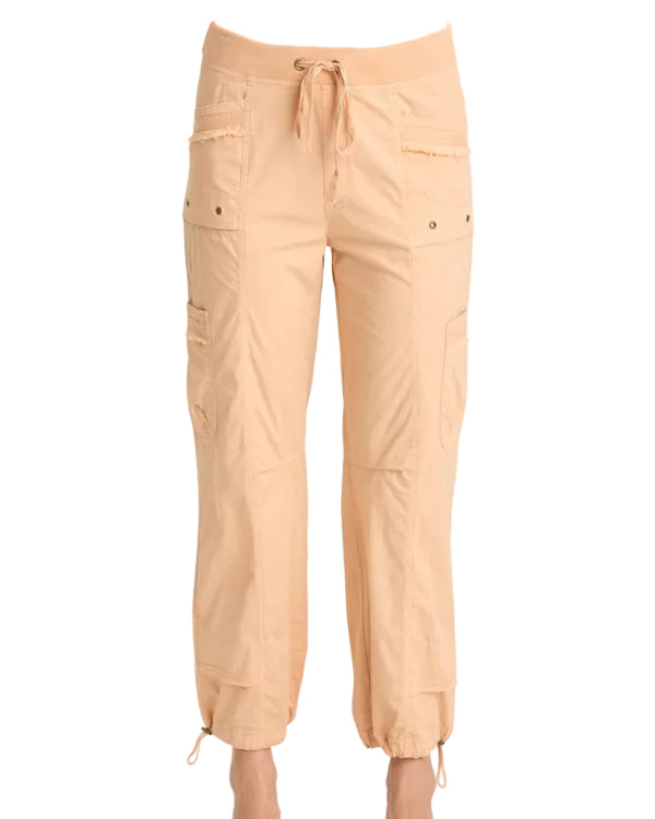Jannik Pant in soft coral with cinchable leg openings and cargo pockets XCVI Women's Pants HCO