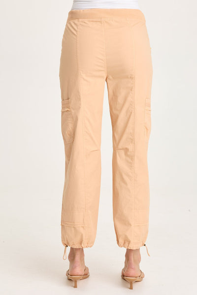 Jannik Pant in apricot with drawstring waist, knee seam, flat cargo and front pockets XCVI Women’s Pants HCO