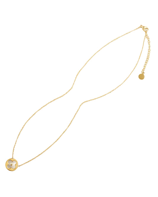 SS 16" Gold Neck w/MOP Clover