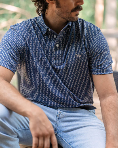 Texas Traditions Polo - Serape Navy