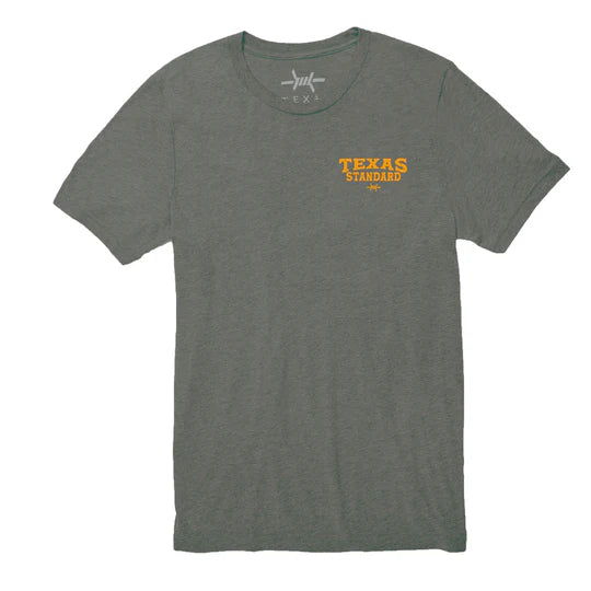Heritage Printed Tee - Jackalope in gray and green by TEXAS STANDARD, curated men's arrivals at HCO
