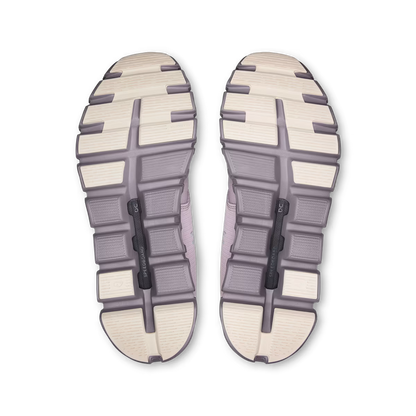 Cloud 6 WP W - Mauve/Zinc waterproof running shoe soles by ON RUNNING, Women's Shoes HCO