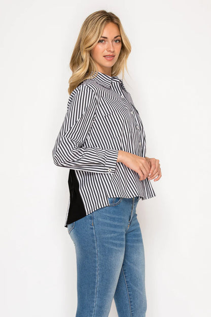 Jenn Shirt W/Pleating Details