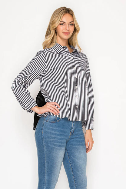Jenn Shirt W/Pleating Details