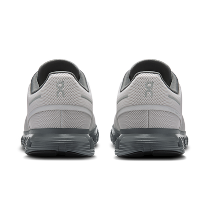 Cloud 6 M - Wolf/Rock men's running shoes in white and gray by ON RUNNING from HCO collection