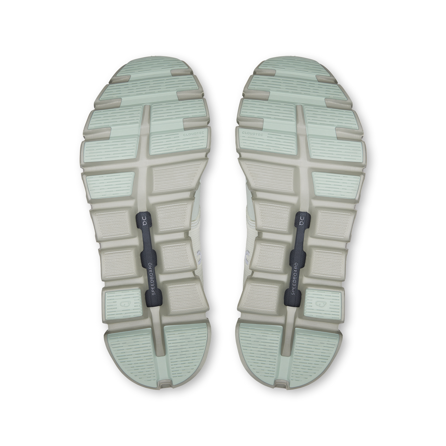Cloud 6 WP W - Iceberg/Tin women's shoe outsole by ON RUNNING, durable grip, HCO collection