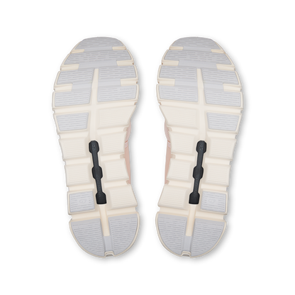 Cloud 6 W - Salt/Gardenia women's running shoe outsole with rubber grip by ON RUNNING HCO