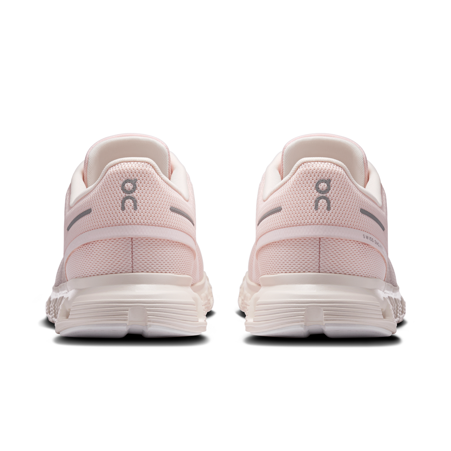 Cloud 6 W - Salt/Gardenia women's running shoes rear view by ON RUNNING, HCO Fredericksburg boutique