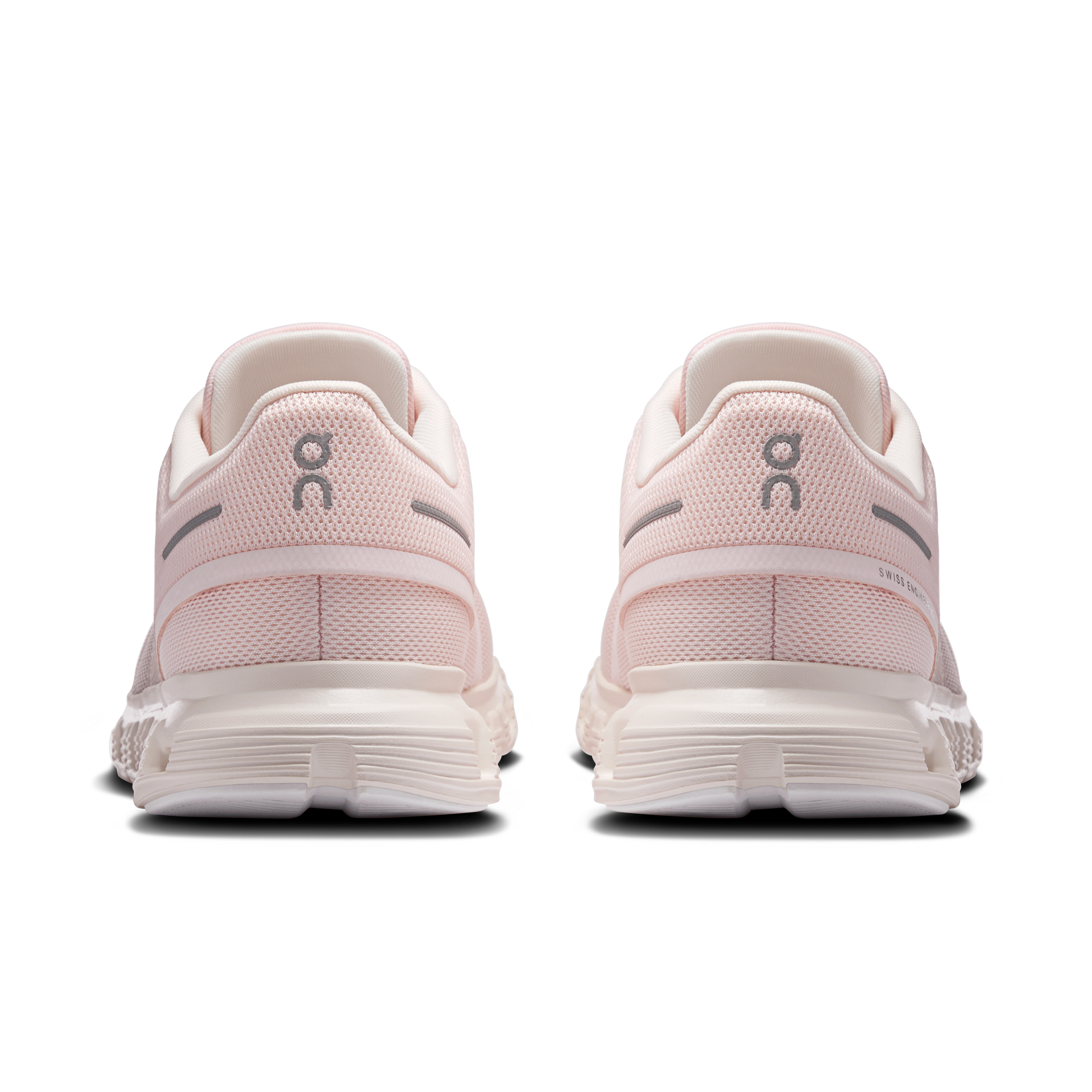 Cloud 6 W - Salt/Gardenia women's running shoes rear view by ON RUNNING, HCO Fredericksburg boutique