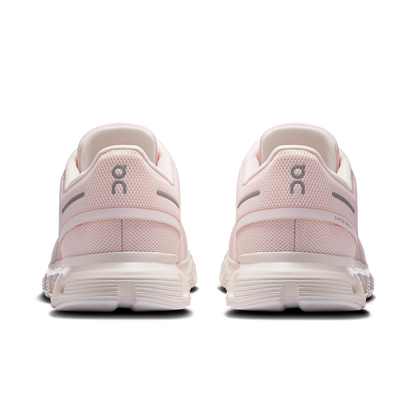 Cloud 6 W - Salt/Gardenia women's running shoes rear view by ON RUNNING, HCO Fredericksburg boutique