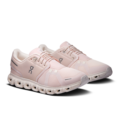 Cloud 6 W - Salt/Gardenia women's running shoes by ON RUNNING, curated at HCO Fredericksburg