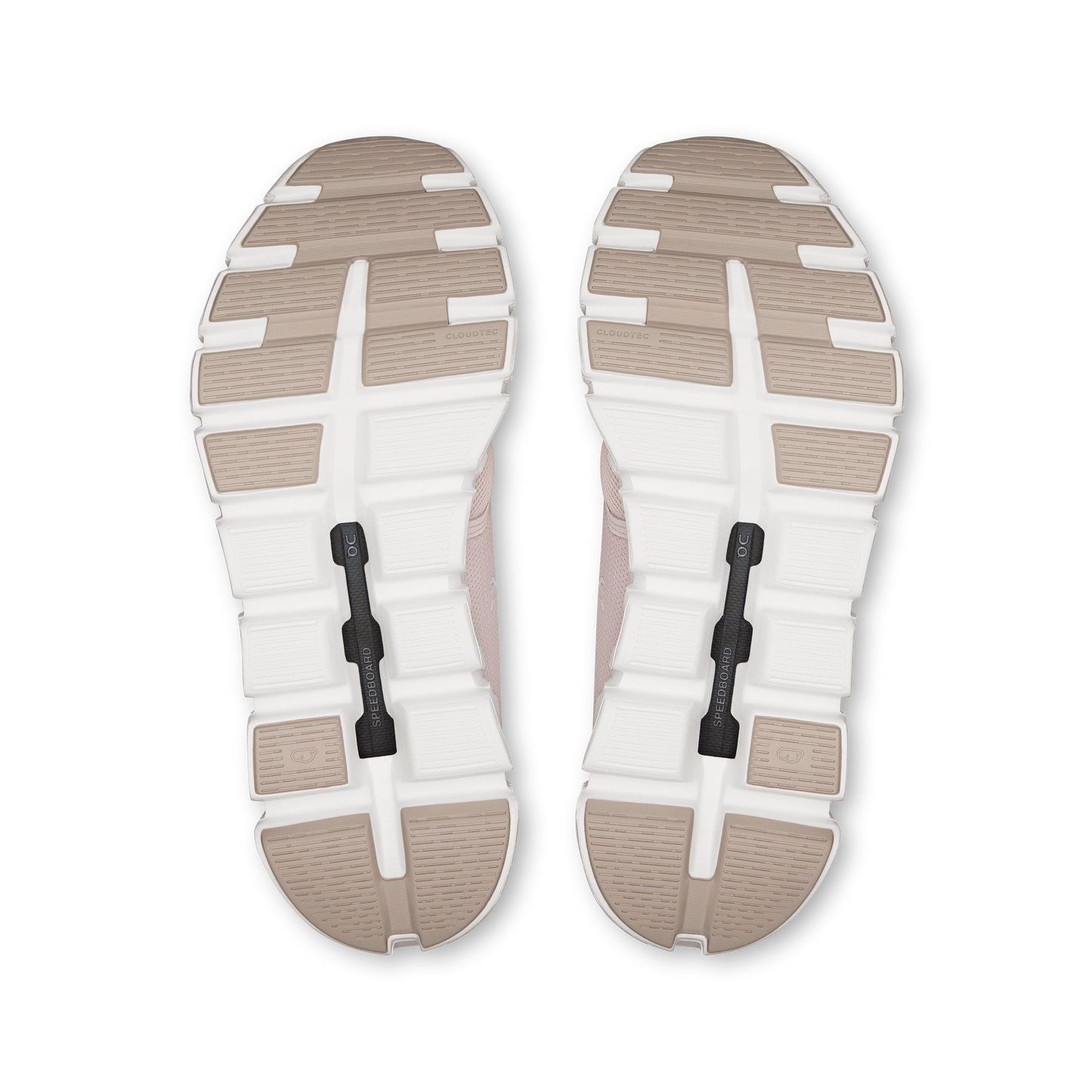 Cloud 6 W Orchid/Fade shoe outsoles, patterned grip tread with CloudTec cushioning