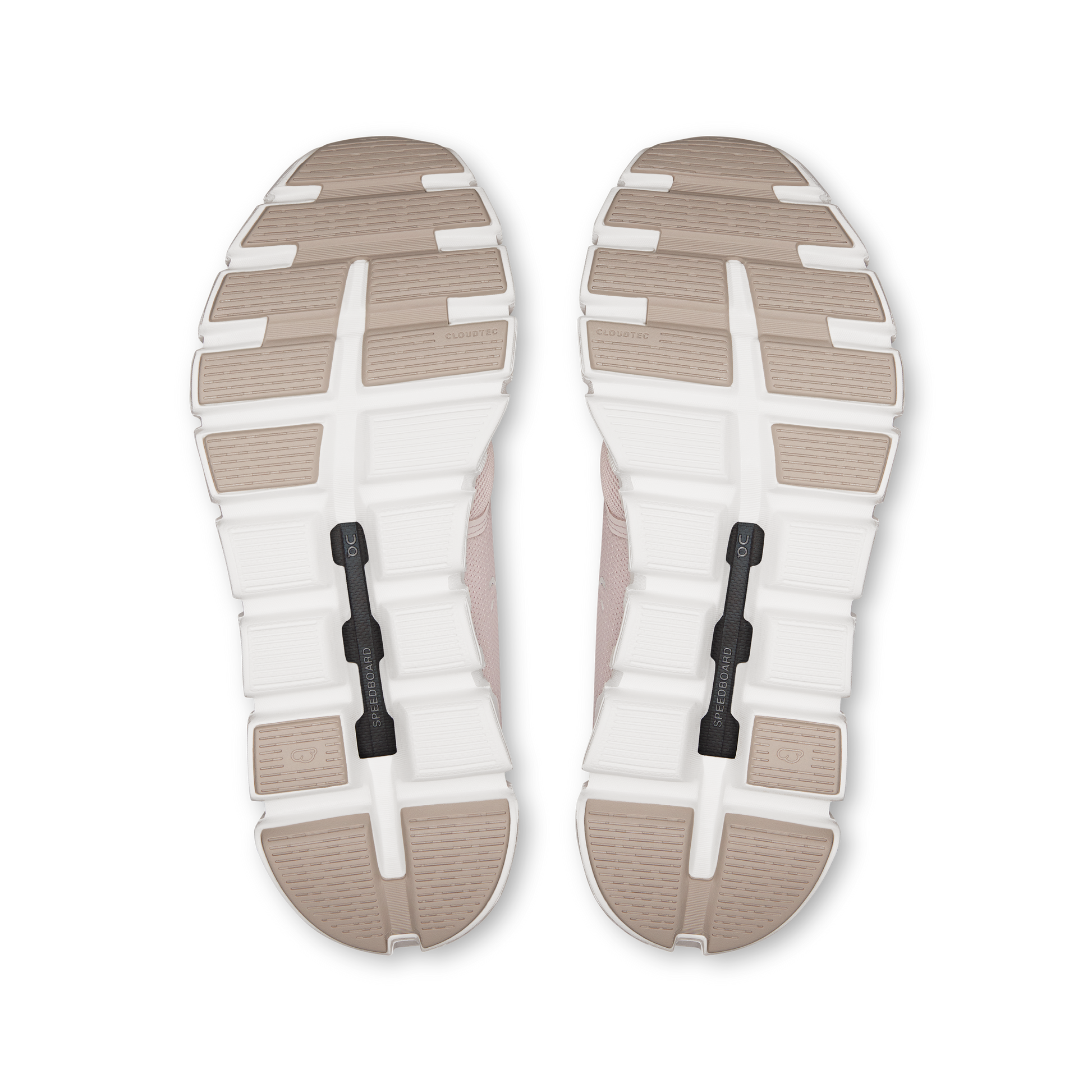 Cloud 6 W Orchid/Fade shoe outsoles, patterned grip tread with CloudTec cushioning
