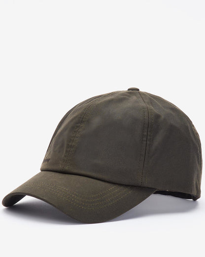 Wax Cap in dark olive waxed cotton with water-resistant finish, personally curated Fredericksburg TX