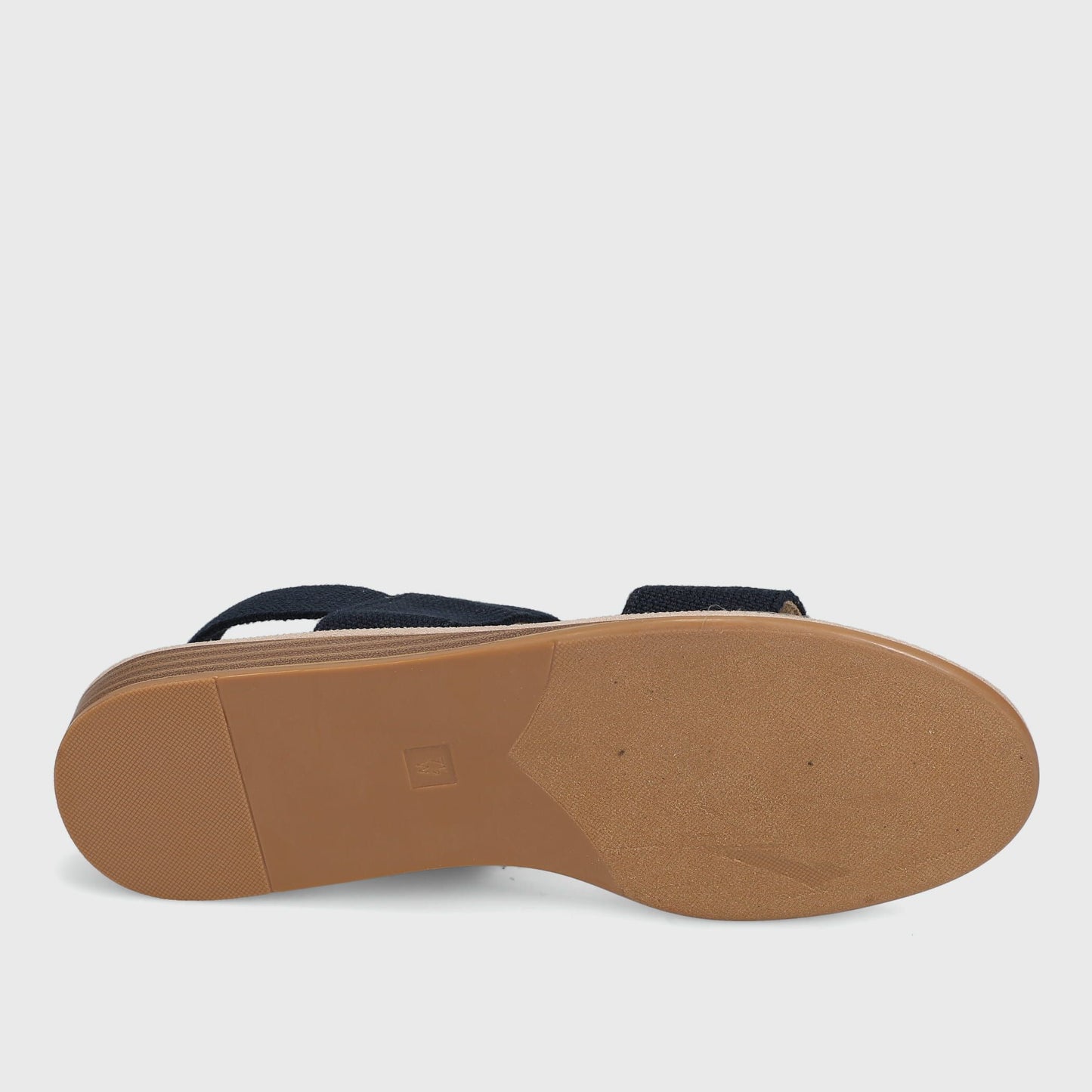 Bordy - Navy Linelast sandal sole with 1-inch stacked wedge heel by VANELI Women's Shoes HCO