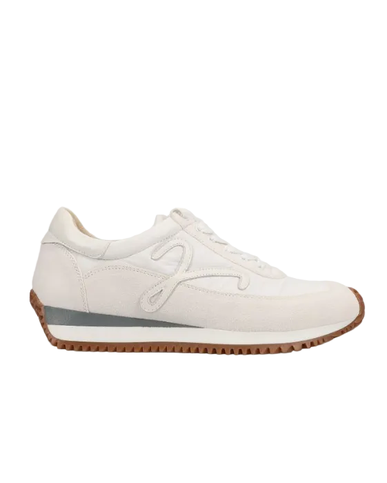 Queen - White Nival retro lace-up sneaker with two-tone sole by VANELI at HCO Fredericksburg