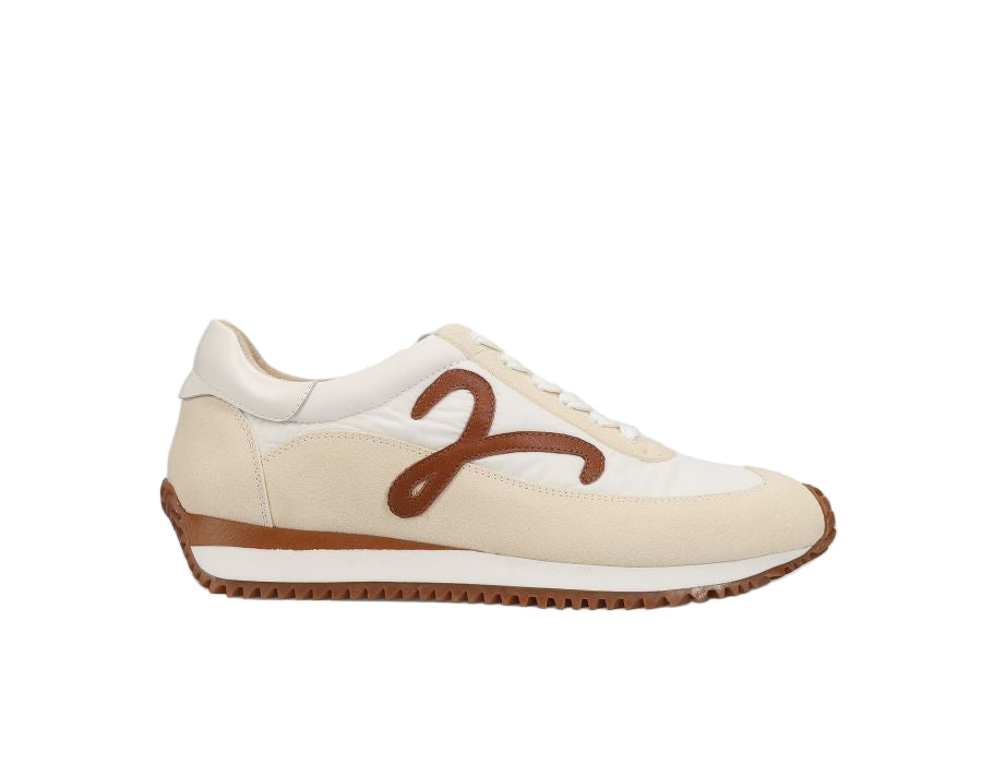 Queen - Panna Nival retro lace-up sneaker in beige, white, brown by VANELI, Women's Shoes HCO