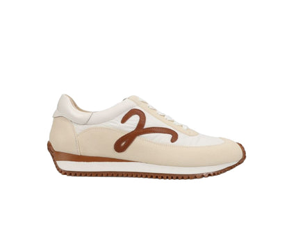 Queen - Panna Nival retro lace-up sneaker in beige, white, brown by VANELI, Women's Shoes HCO