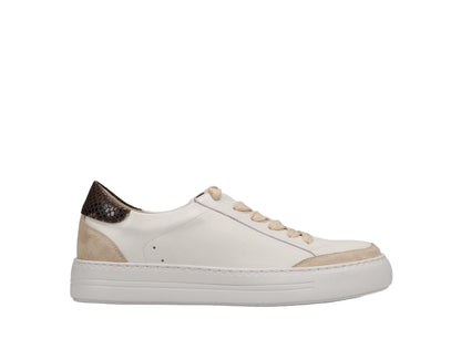 Ying - White mixed material lace-up sneaker with 1.25 inch sole by VANELI, Women's Shoes HCO