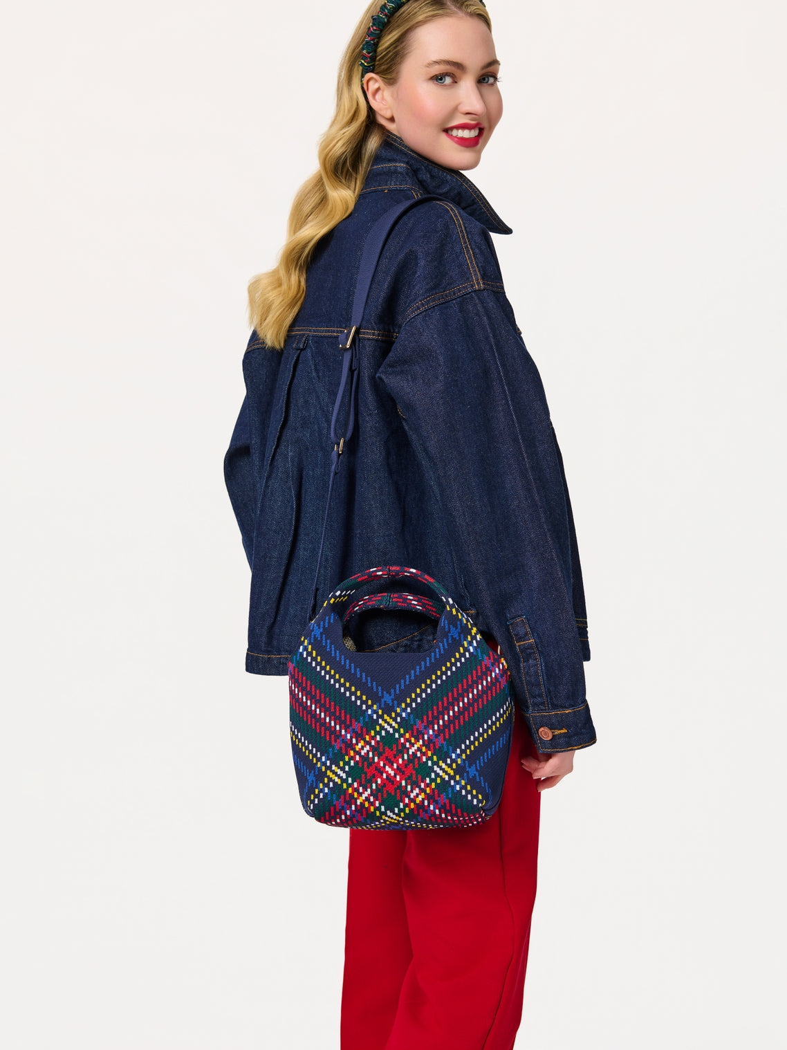Robbie Plaid Mini Tote
