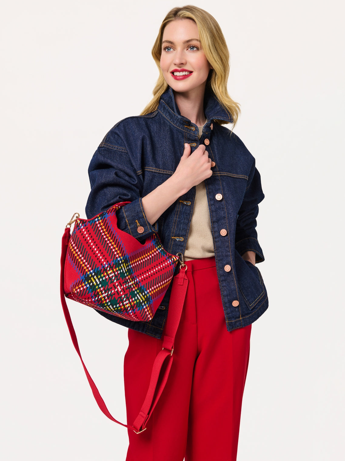 Robbie Plaid Mini Tote