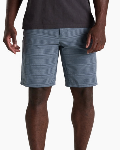 Upriser Short - Charcoal Blue Stripe
