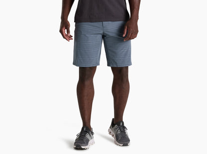Upriser Short - Charcoal Blue Stripe
