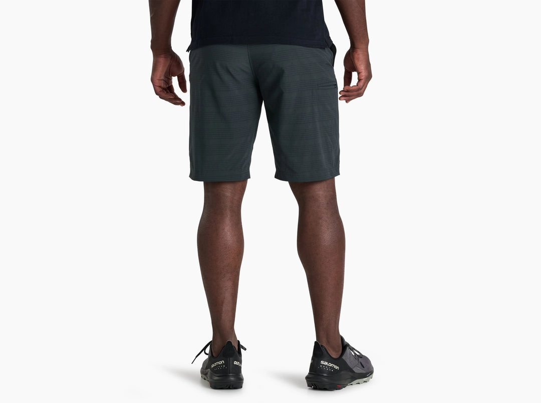 Upriser Short - Onyx men's breathable grey performance shorts with elastic waistband by KUHL